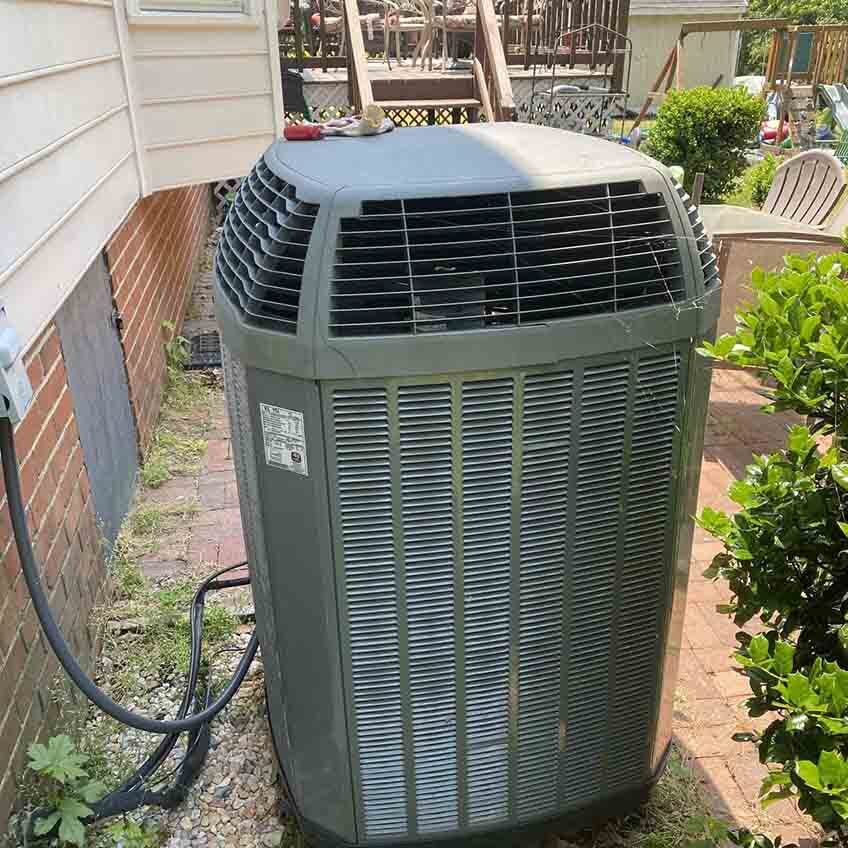 Newly Replaced AC Unit Newly Replaced AC Unit